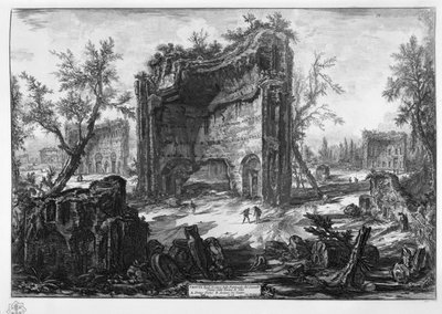 View of the Remains of the Second Floor of the Baths of Titus by Giovanni Battista Piranesi